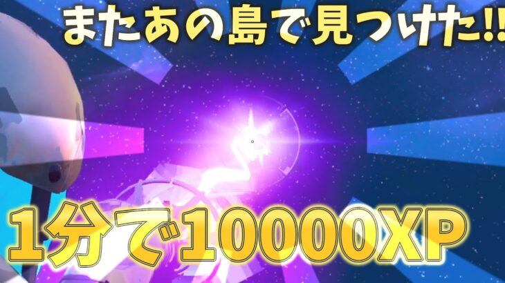 【またまたあの島で見つけた‼】　1分で〇〇万XP稼ぐことができるヤバい島をご紹介！！　　【フォートナイト無限XP】