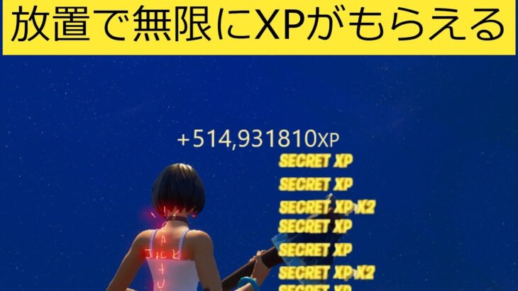 【フォートナイト】放置で無限にXPがもらえる!!簡単にできる経験値稼ぎバグやり方【無限XP】【裏技】