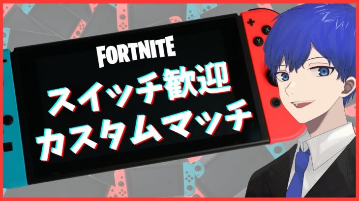 【新人VTuber】スイッチ歓迎カスタムマッチ「フォートナイト/フォトナ/fortnite/fortnaite」「LIVE/ライブ配信」「ゼロビルドスクワッド」