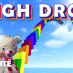 【攻略方法あり！】シンプルに階段を降りるアスレチック「HIGH　DROP」がめっちゃムズイ！【フォートナイト】