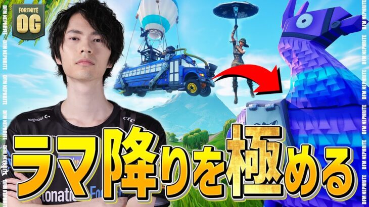 ソロ大会に向けてラマ降りするぞ！【フォートナイト/Fortnite】